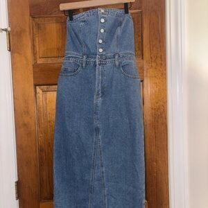 Sincerely Jules Denim Strapless Dress